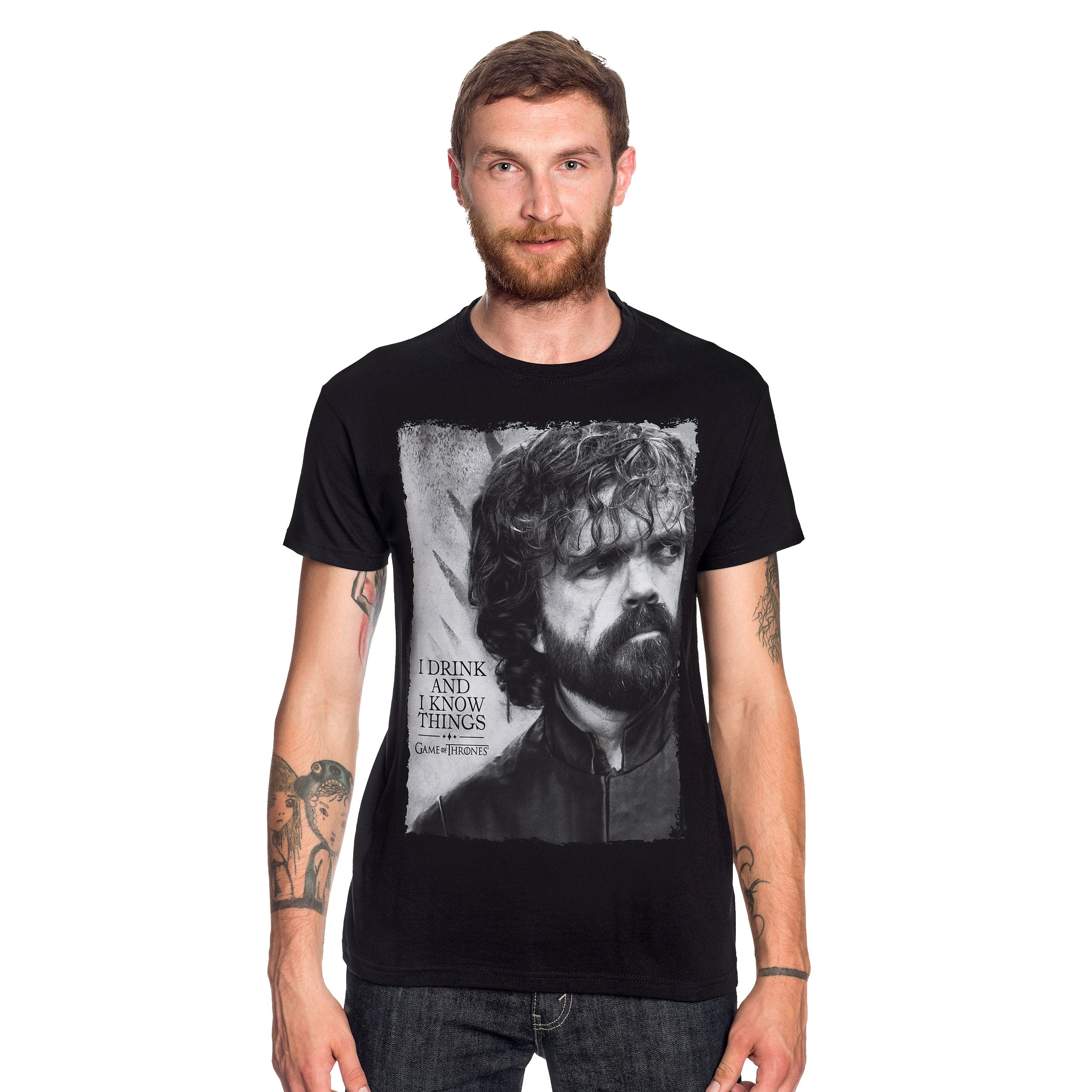Produktbild Game of Thrones - Tyrion Drink And Know Things T-Shirt svart