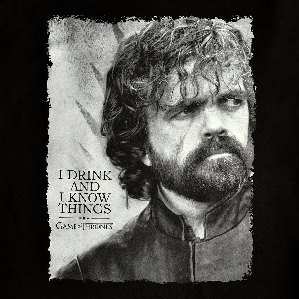Produktbild Game of Thrones - Tyrion Drink And Know Things T-Shirt svart