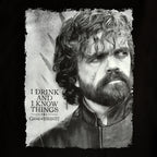 Produktbild Game of Thrones - Tyrion Drink And Know Things T-Shirt svart