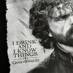 Produktbild Game of Thrones - Tyrion Drink And Know Things T-Shirt svart
