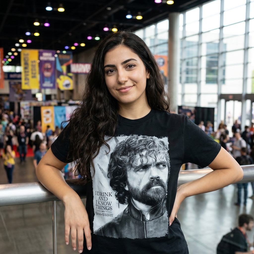 Produktbild Game of Thrones - Tyrion Drink And Know Things T-Shirt svart