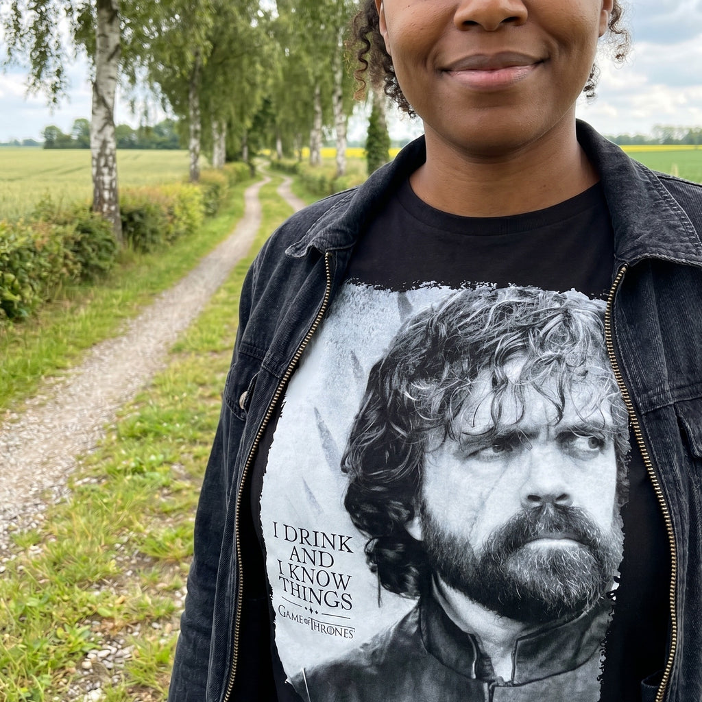Produktbild Game of Thrones - Tyrion Drink And Know Things T-Shirt svart