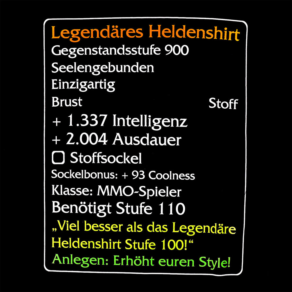 Produktbild Nivå-110-Föremål: Legendarisk Hjälte T-shirt