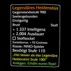 Produktbild Nivå-110-Föremål: Legendarisk Hjälte T-shirt