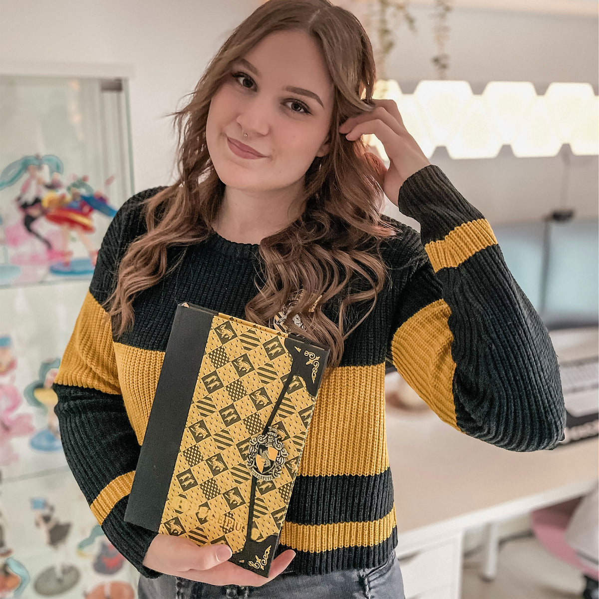 Produktbild Harry Potter - Hufflepuff Emblem Deluxe Anteckningsbok