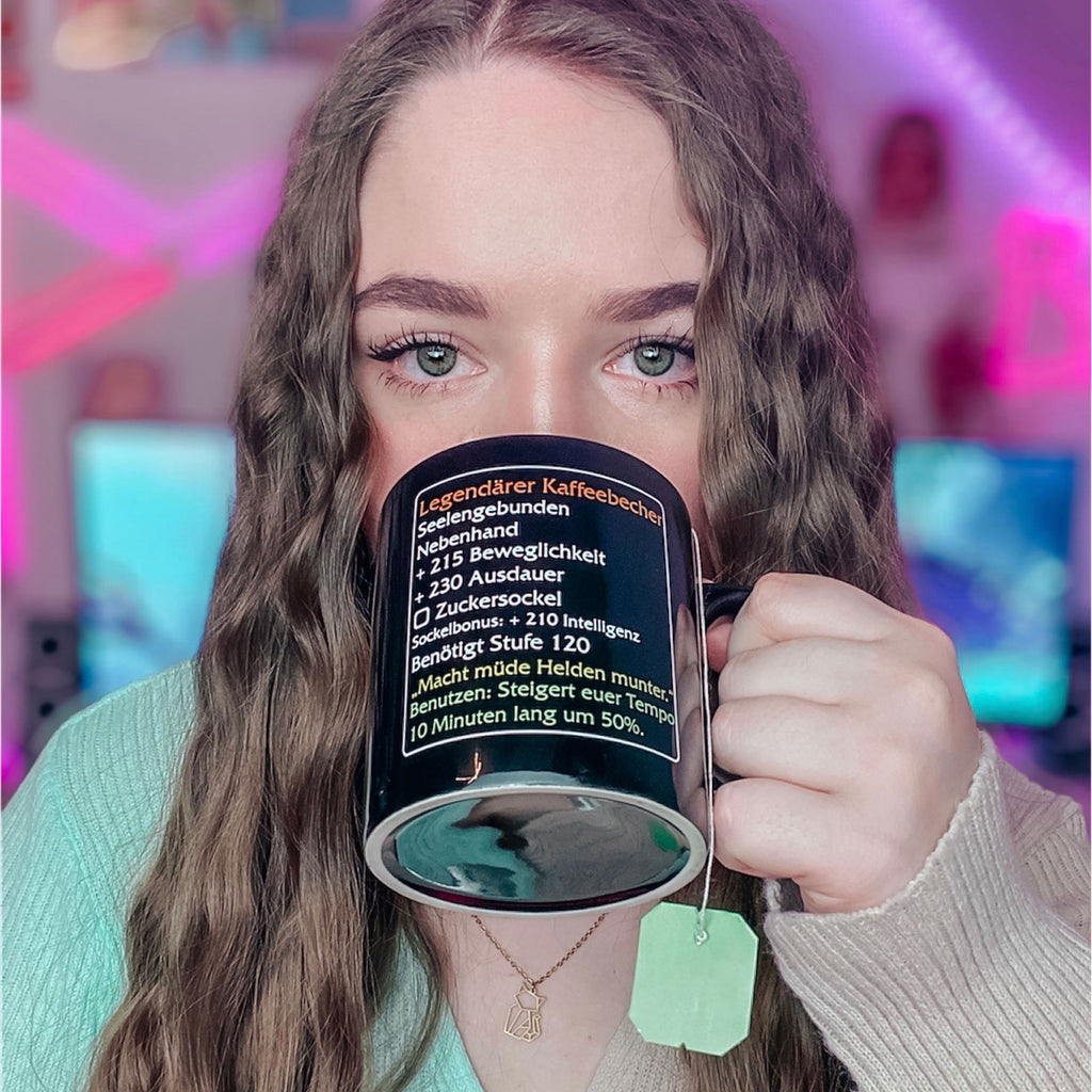 Produktbild Legendarisk kaffemugg - MMO-objekt Fanmugg Nivå 120