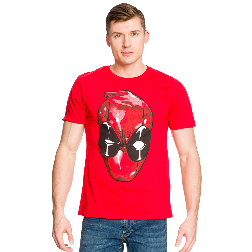 Produktbild Deadpool - Huvud T-shirt röd