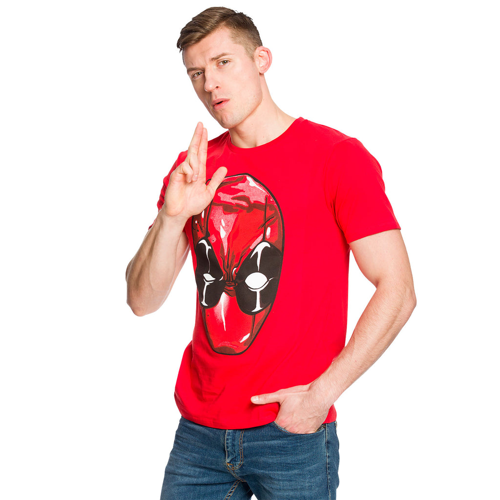 Produktbild Deadpool - Huvud T-shirt röd