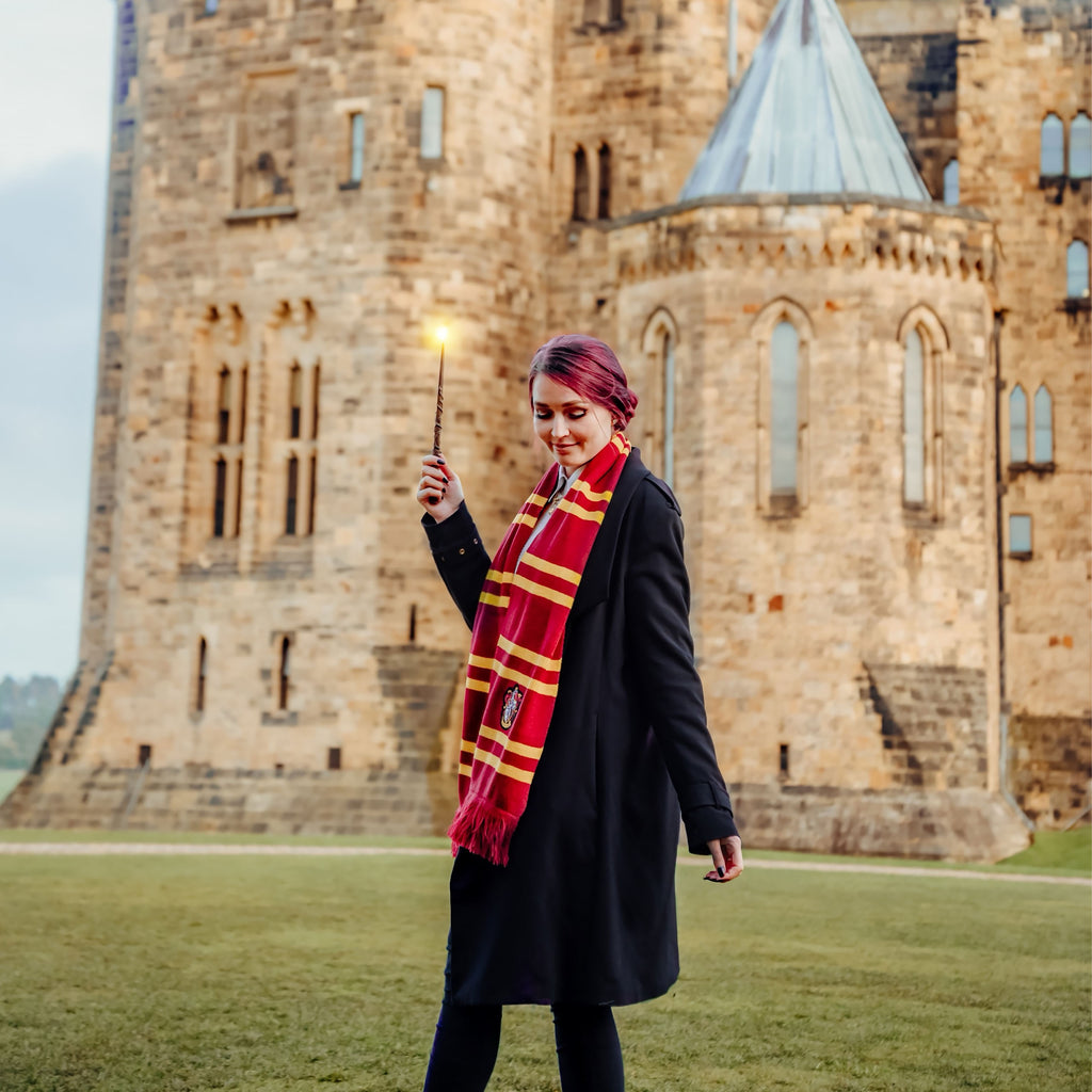 Produktbild Harry Potter - Gryffindor stickad halsduk gul-röd