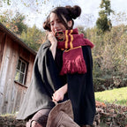 Produktbild Harry Potter - Gryffindor stickad halsduk gul-röd