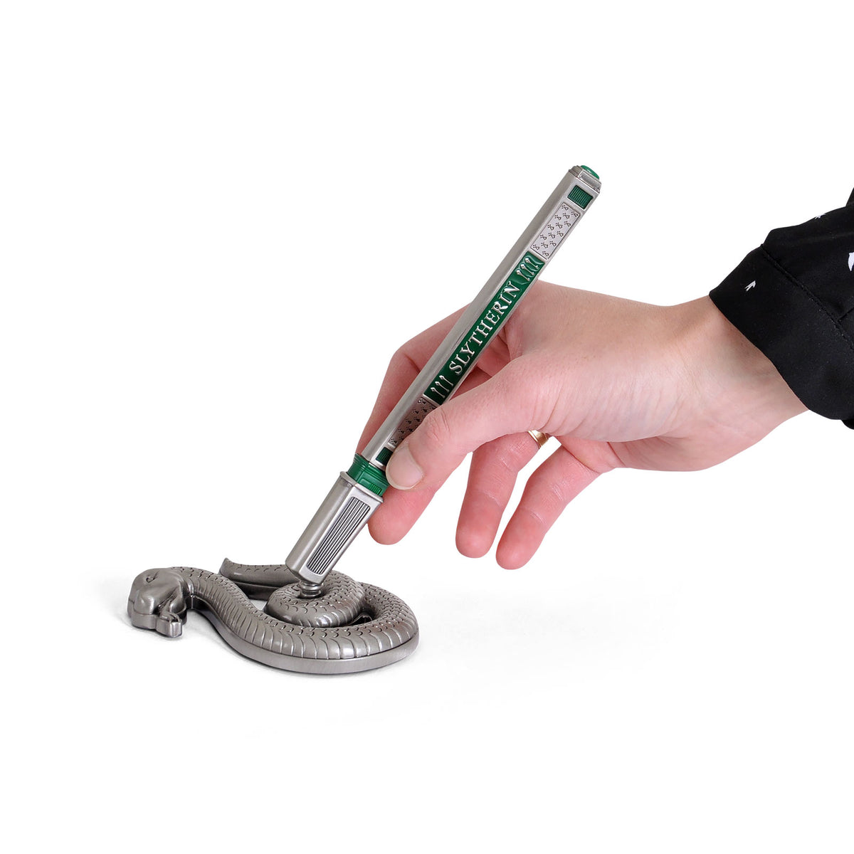 Produktbild Slytherin - Harry Potter kulspetspenna med ställ
