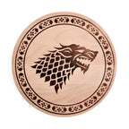 Produktbild Game of Thrones - Skärbräda i bokträ, House Stark