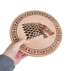 Produktbild Game of Thrones - Skärbräda i bokträ, House Stark