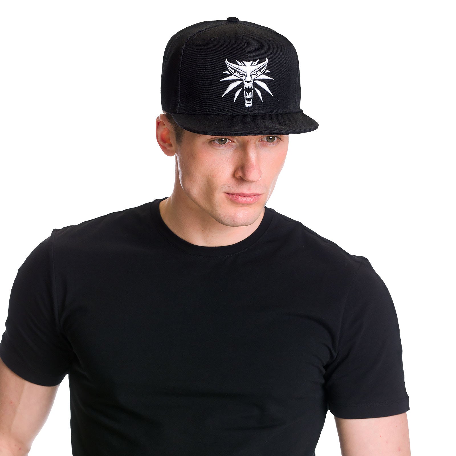 Produktbild Witcher - Wolf Medaljong Snapback-keps svart