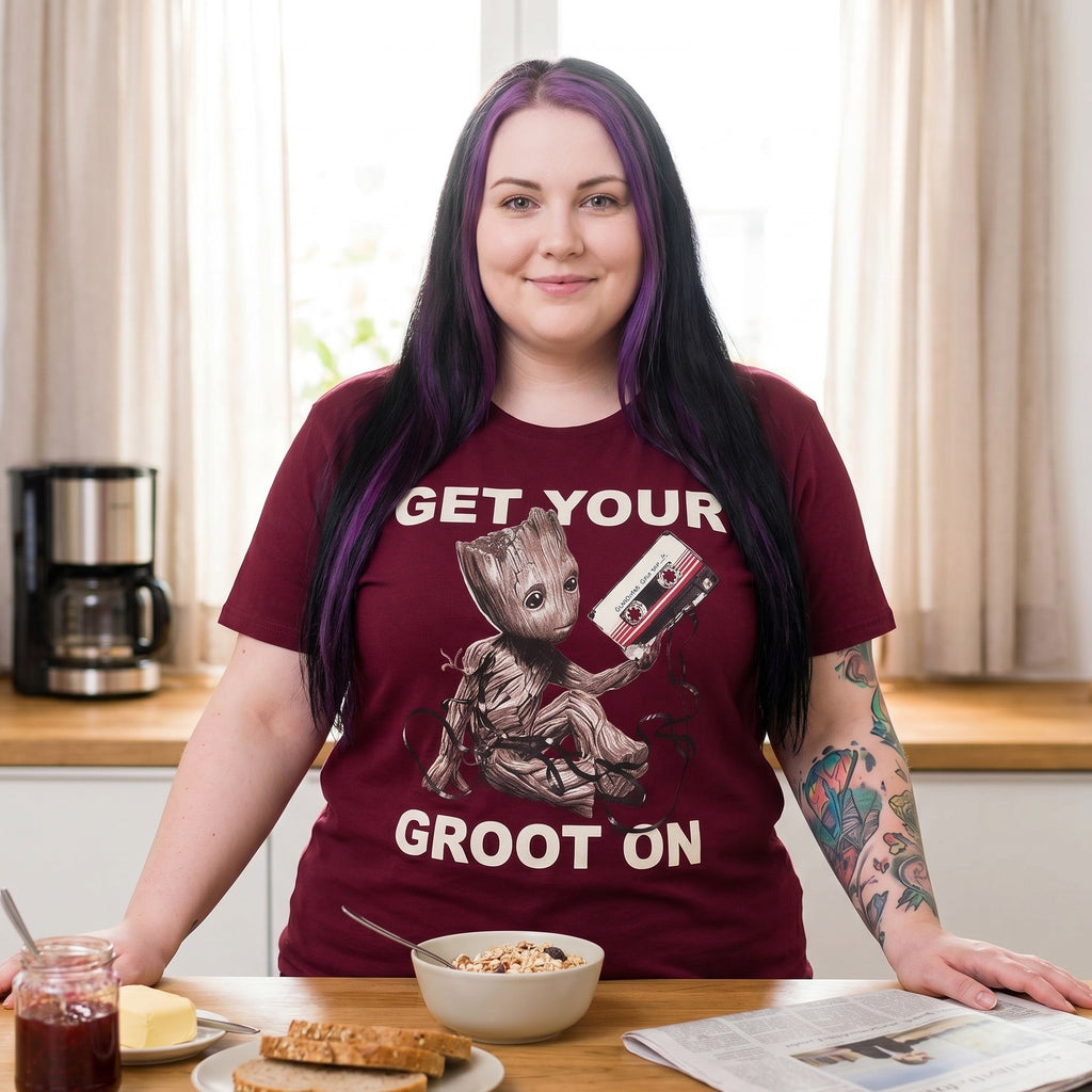 Produktbild Guardians of the Galaxy - Groot T-shirt röd