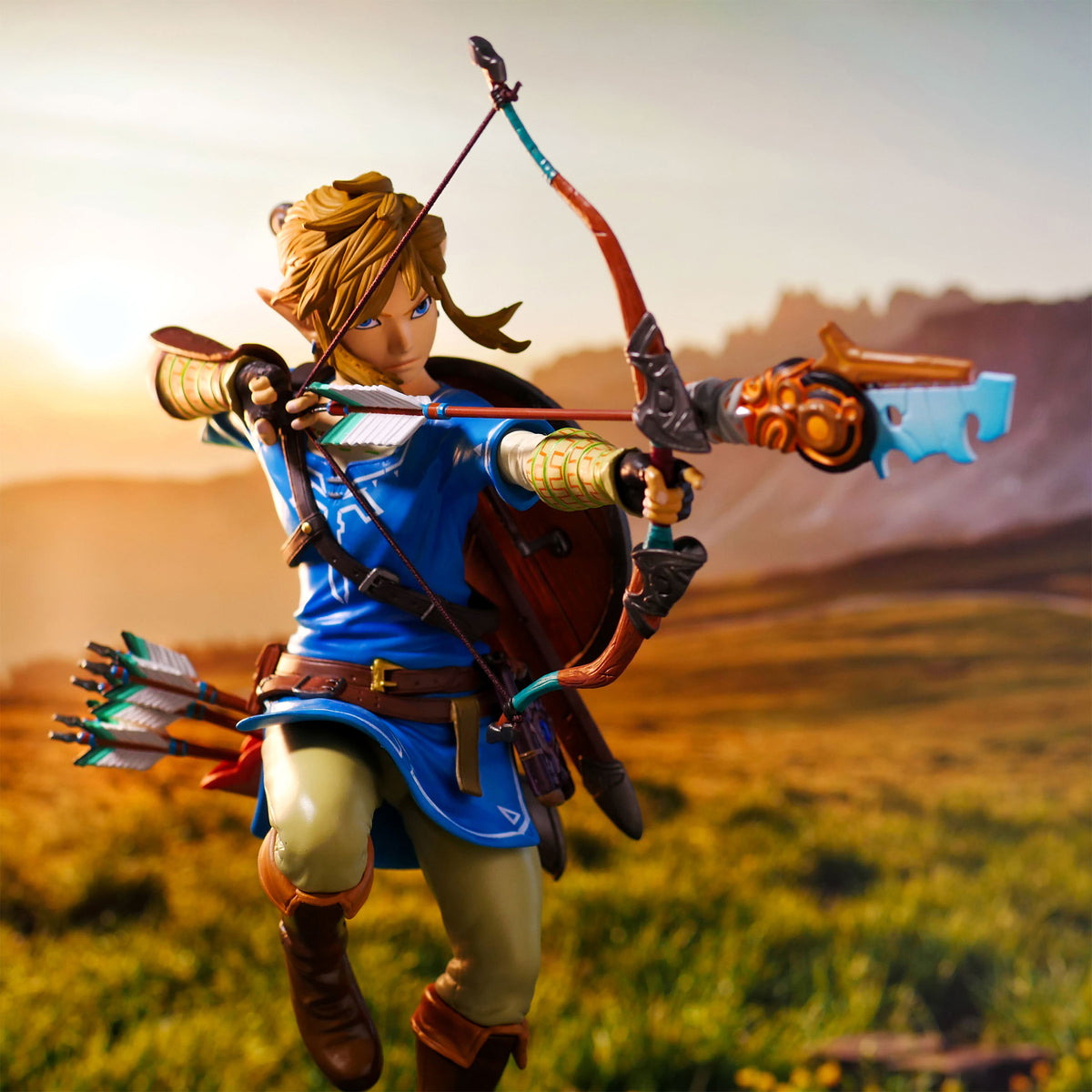 Produktbild Zelda - Link Breath of the Wild-figur med diorama