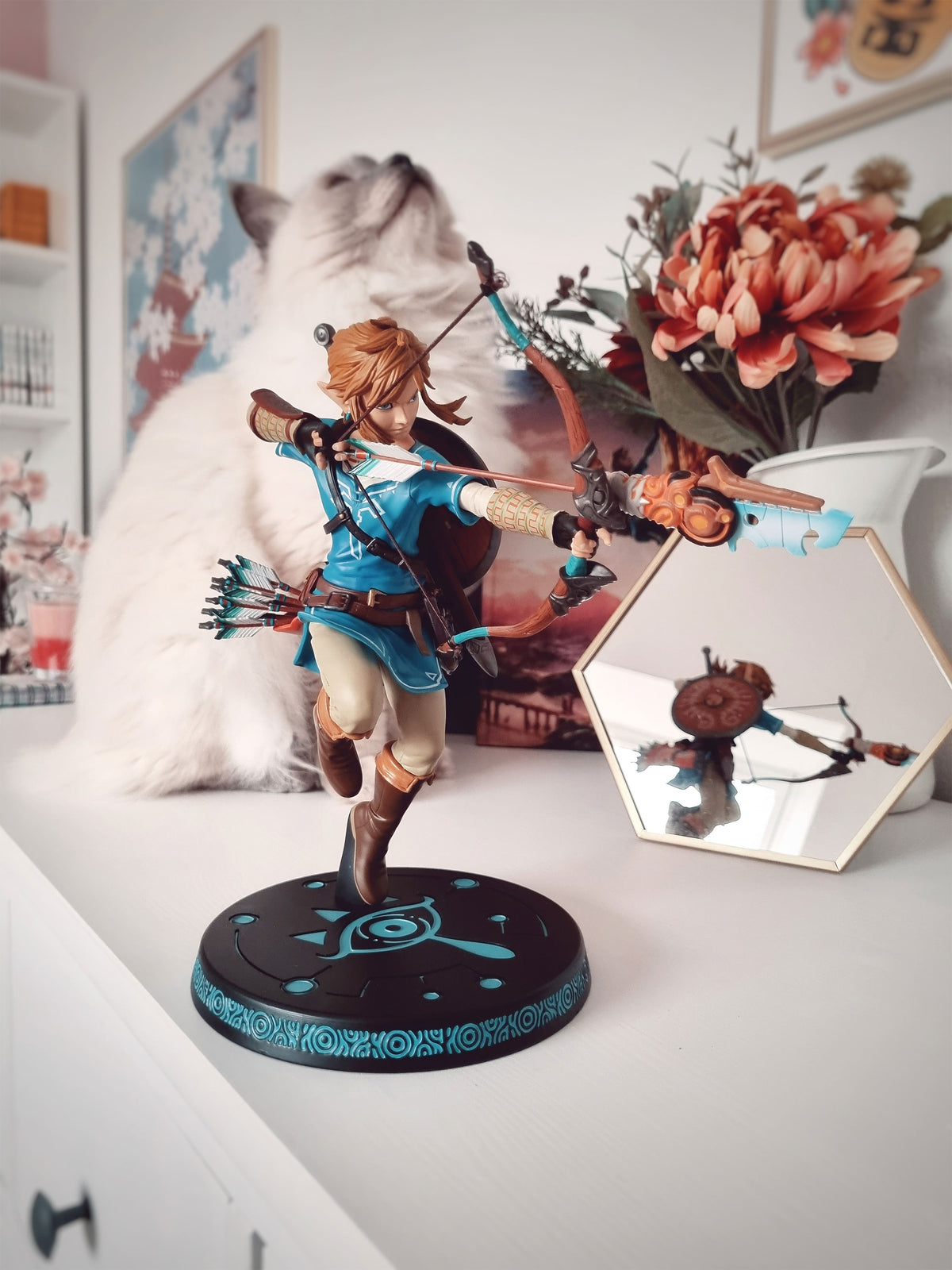 Produktbild Zelda - Link Breath of the Wild-figur med diorama