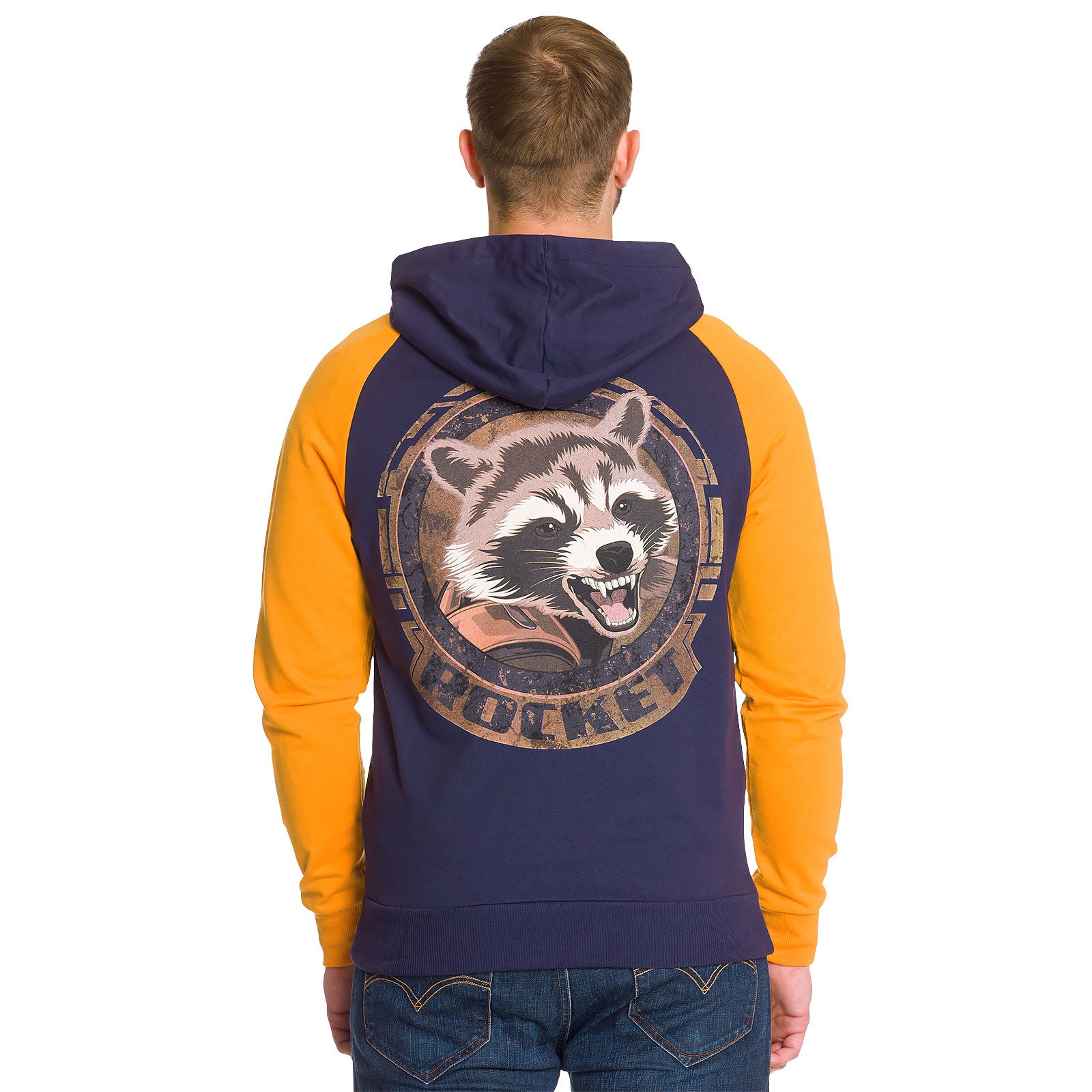 Produktbild Guardians of the Galaxy - Rocket Raccoon blå huvtröja