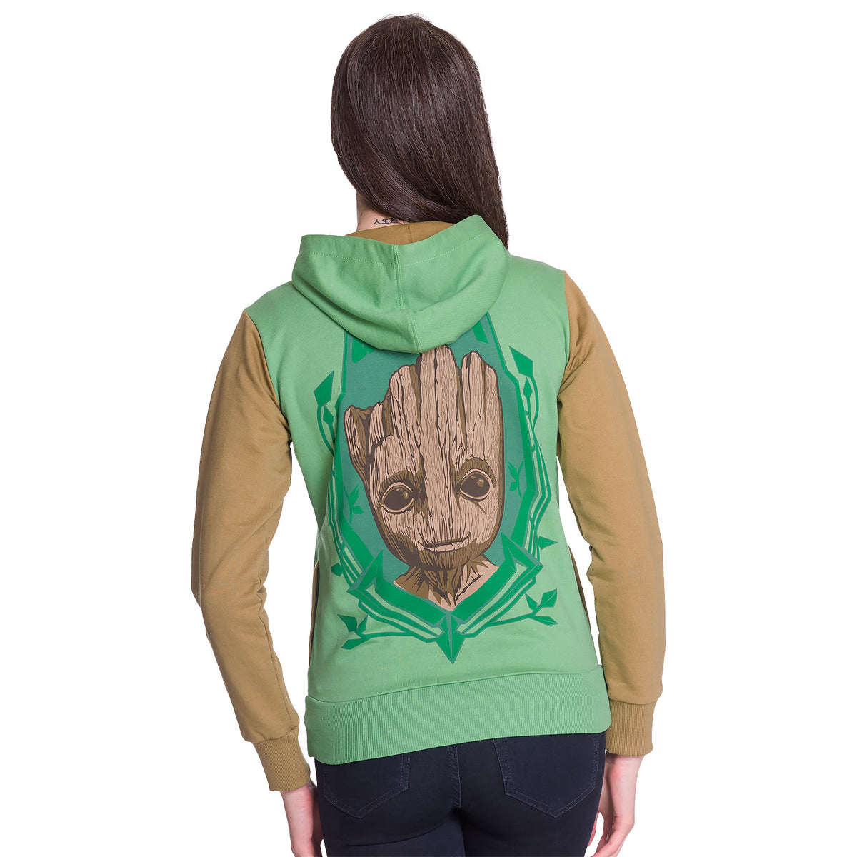 Produktbild Guardians of the Galaxy - Groot Huvtröja dam grön