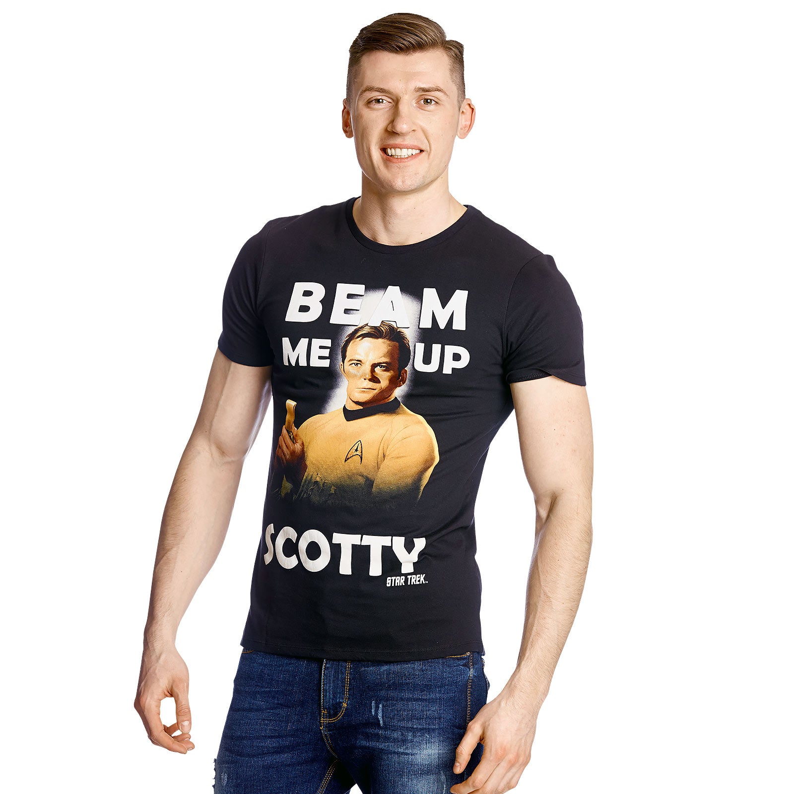 Produktbild Star Trek - Kirk Beam Me Up T-shirt svart