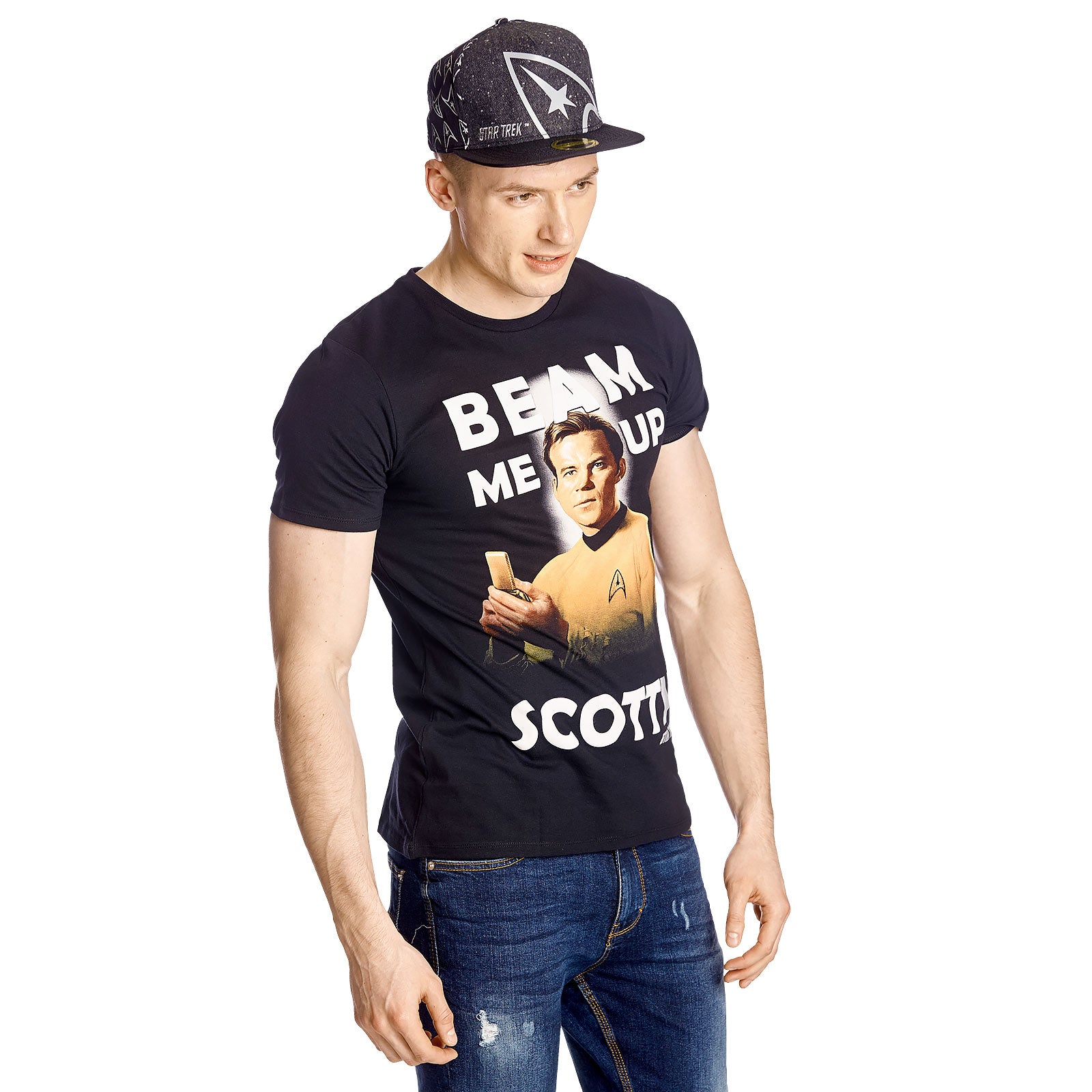 Produktbild Star Trek - Kirk Beam Me Up T-shirt svart