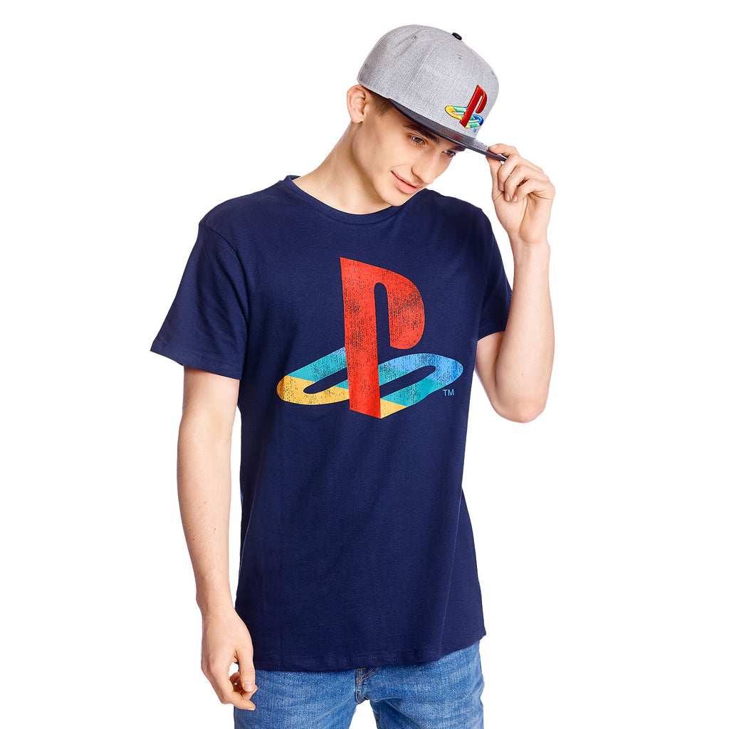 Produktbild PlayStation - Logo T-shirt blå