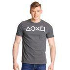 Produktbild PlayStation - Buttons T-shirt grå