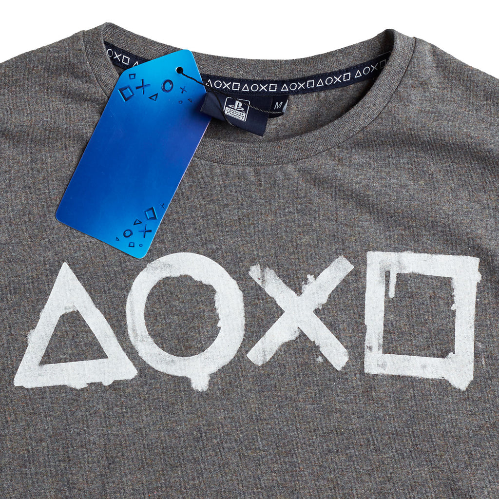 Produktbild PlayStation - Buttons T-shirt grå