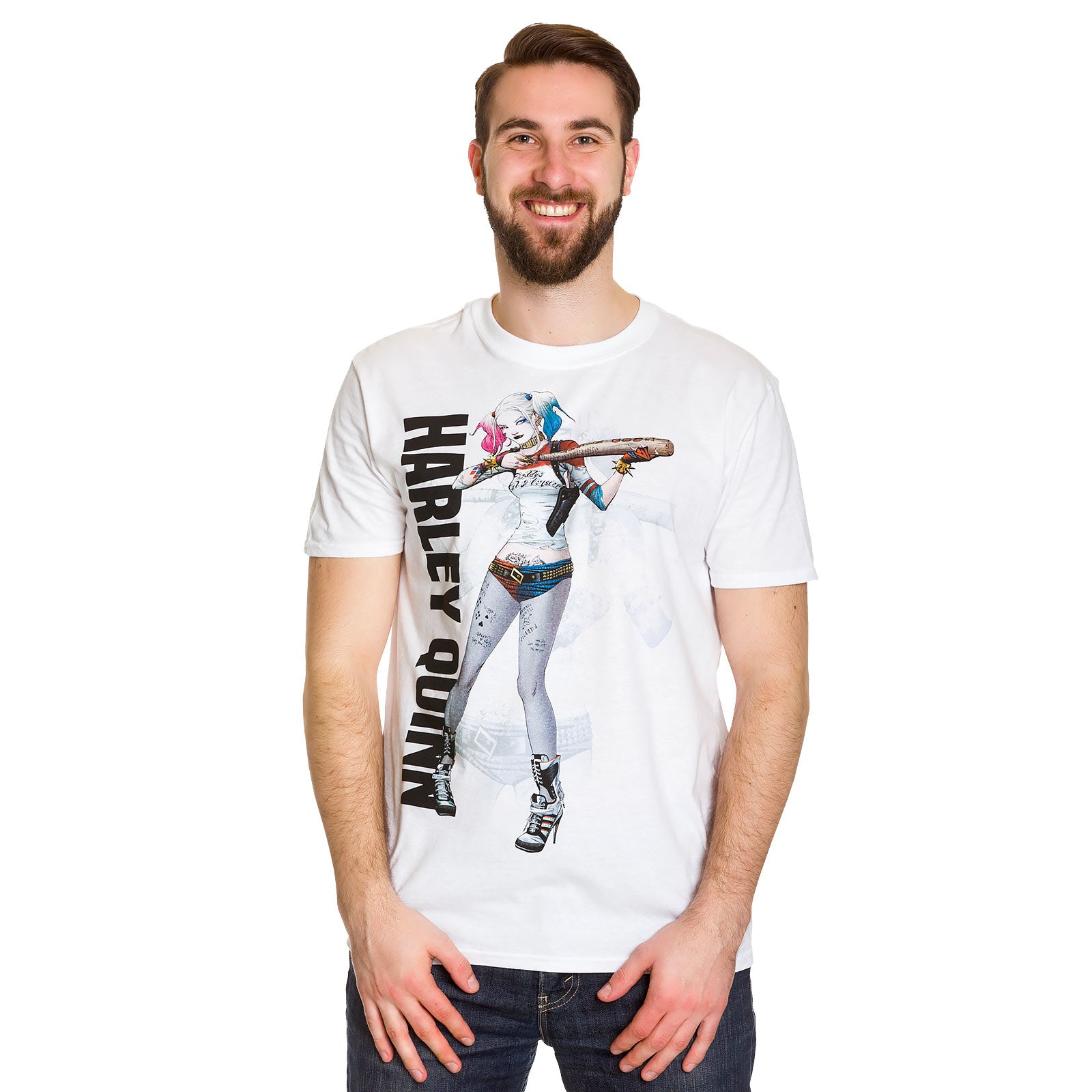 Produktbild Suicide Squad - Harley Quinn Affisch T-shirt vit