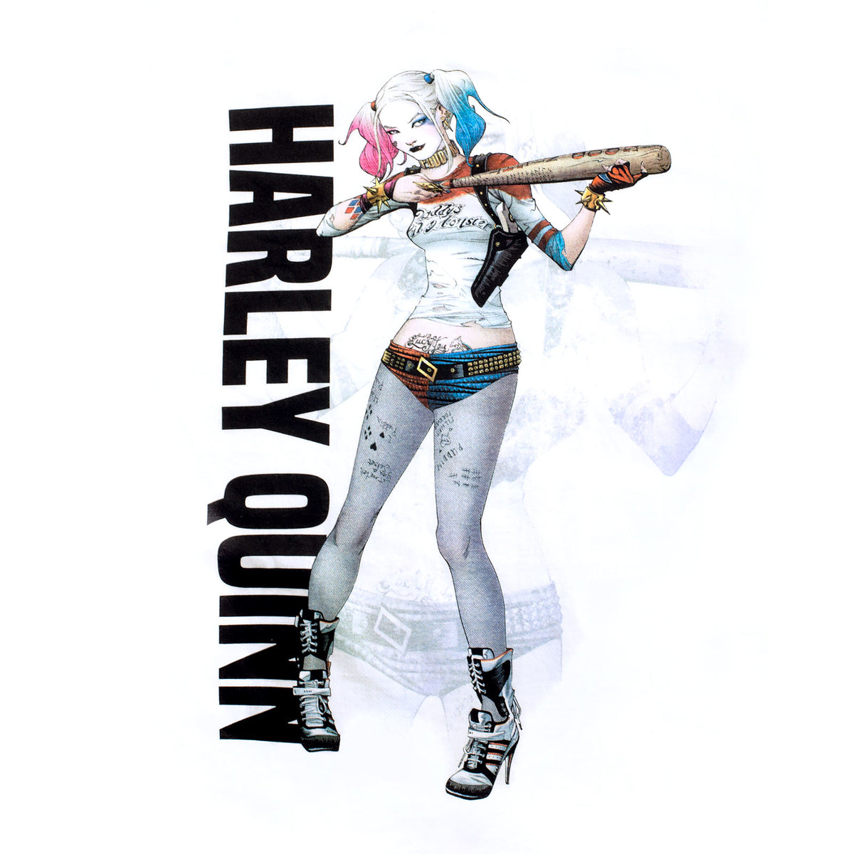 Produktbild Suicide Squad - Harley Quinn Affisch T-shirt vit