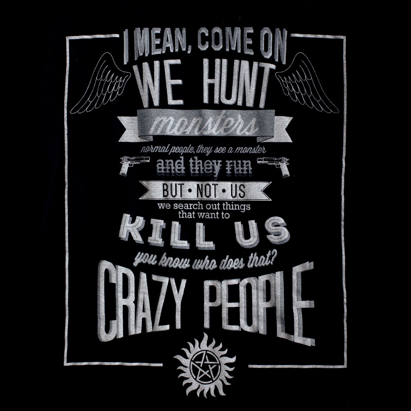 Product image Supernatural - Crazy People Girlie Shirt black