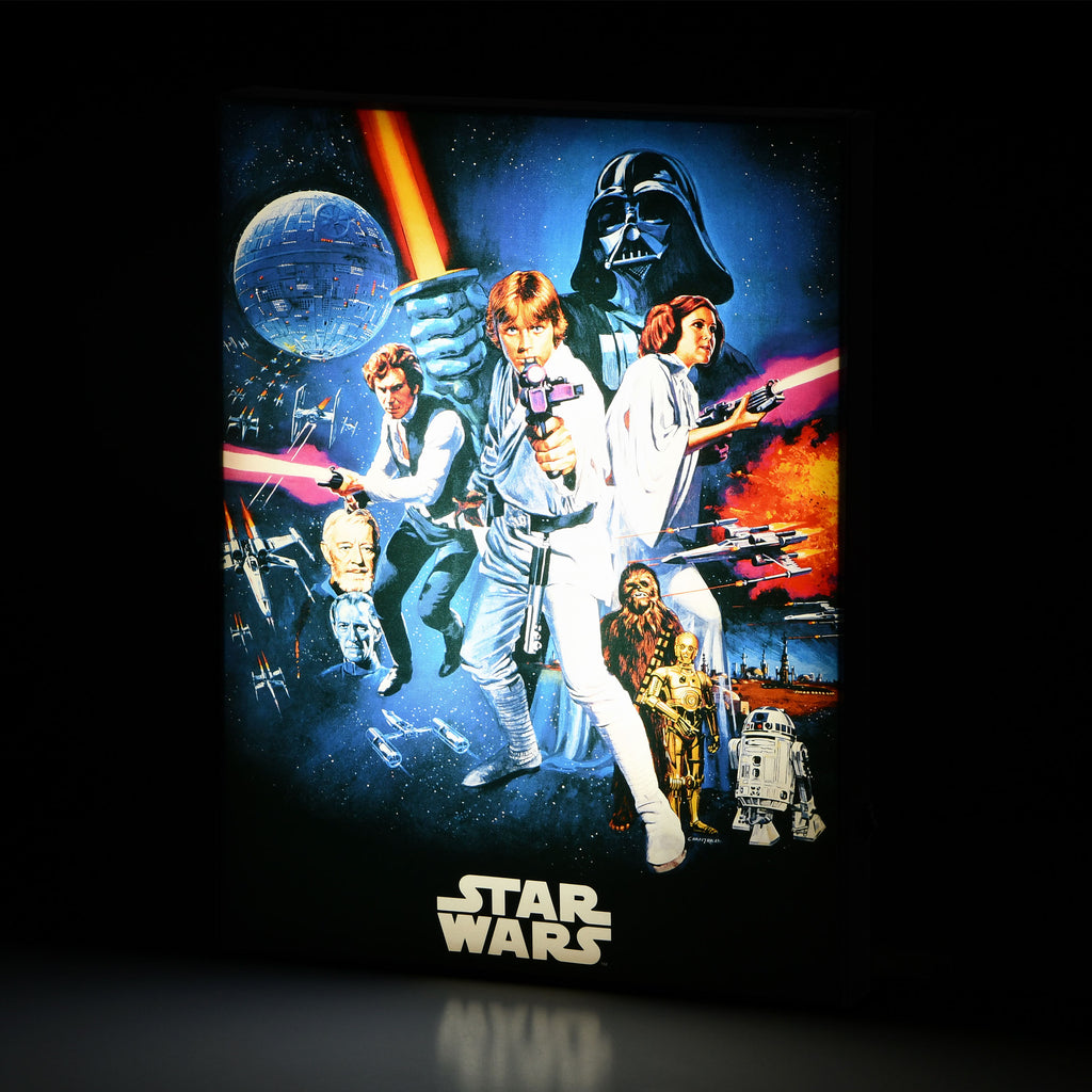 Produktbild Star Wars - Ett Nytt Hopp Väggbild med belysning