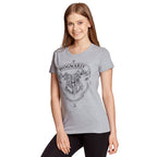 Produktbild Harry Potter - Hogwarts vapensköld T-shirt dam grå