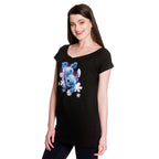 Produktbild Lilo & Stitch - Stitch T-shirt dam Loose Fit svart