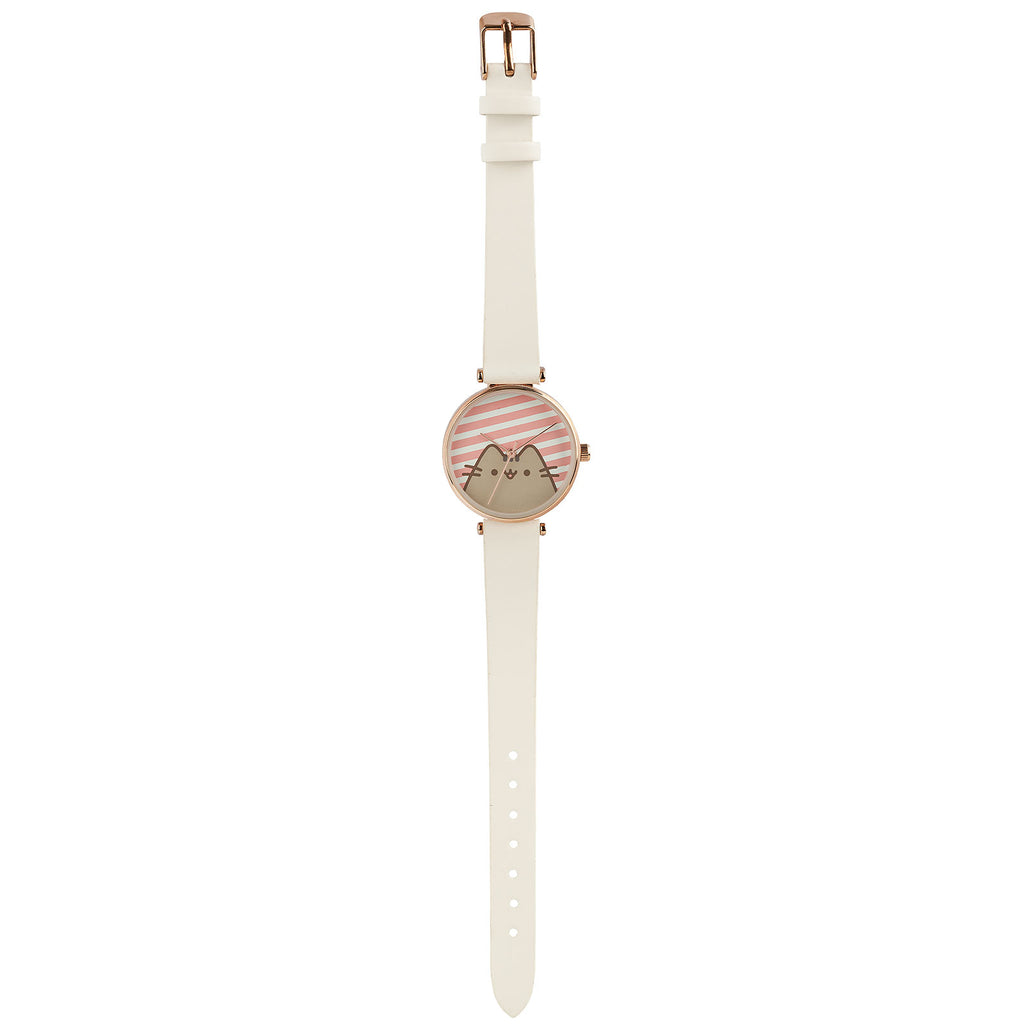 Produktbild Pusheen - Stripes klocka vit