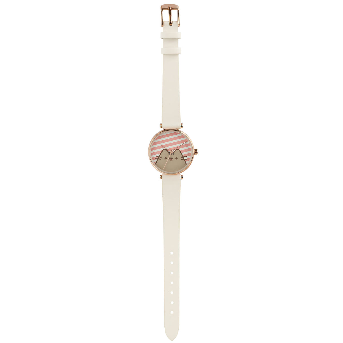 Produktbild Pusheen - Stripes klocka vit