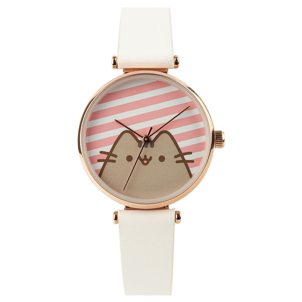 Produktbild Pusheen - Stripes klocka vit
