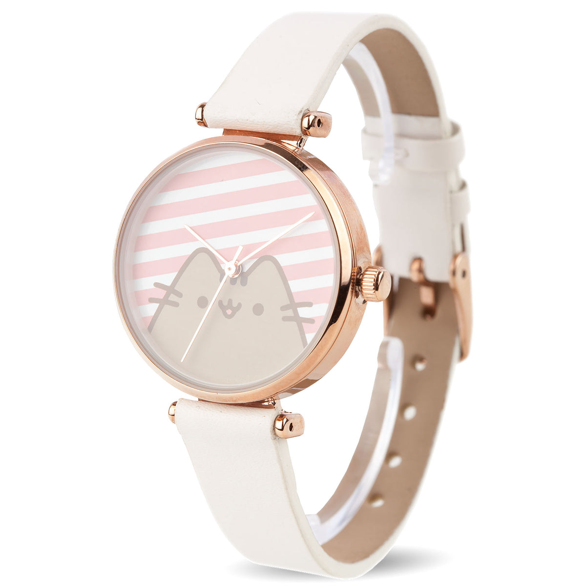 Produktbild Pusheen - Stripes klocka vit