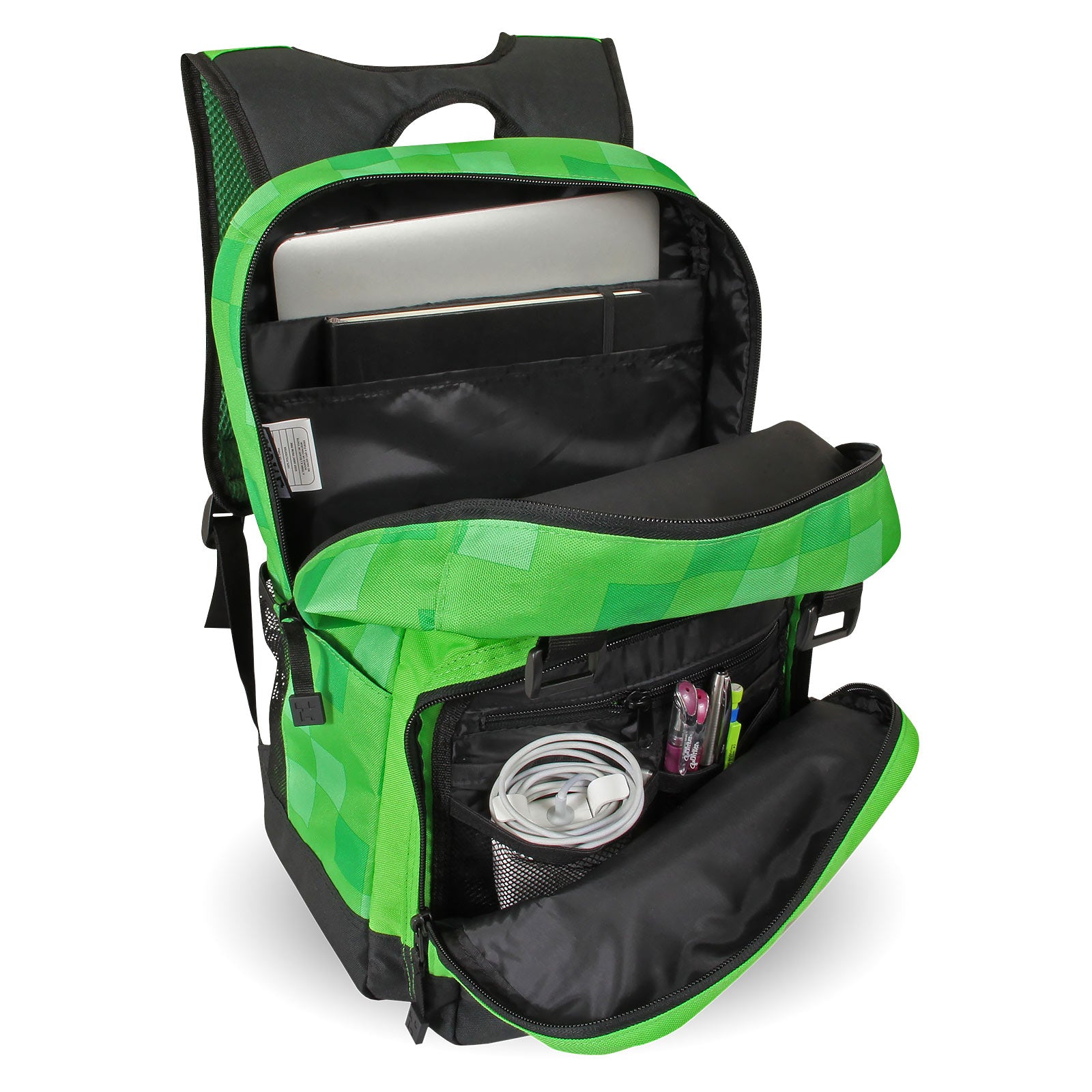 Product image Minecraft - Creeper Inside backpack green