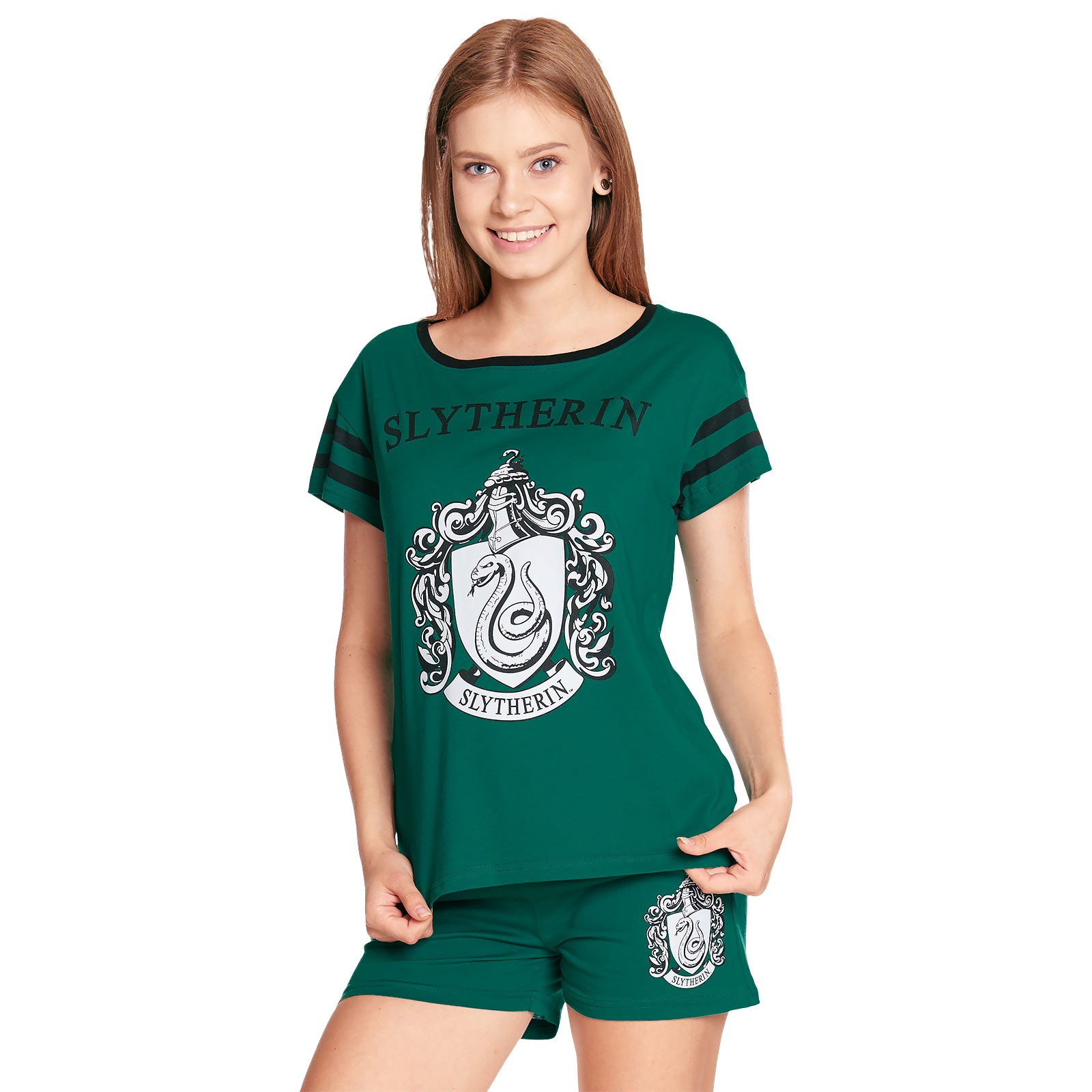 Produktbild Harry Potter - Kort Slytherin-emblem Pyjamas för damer