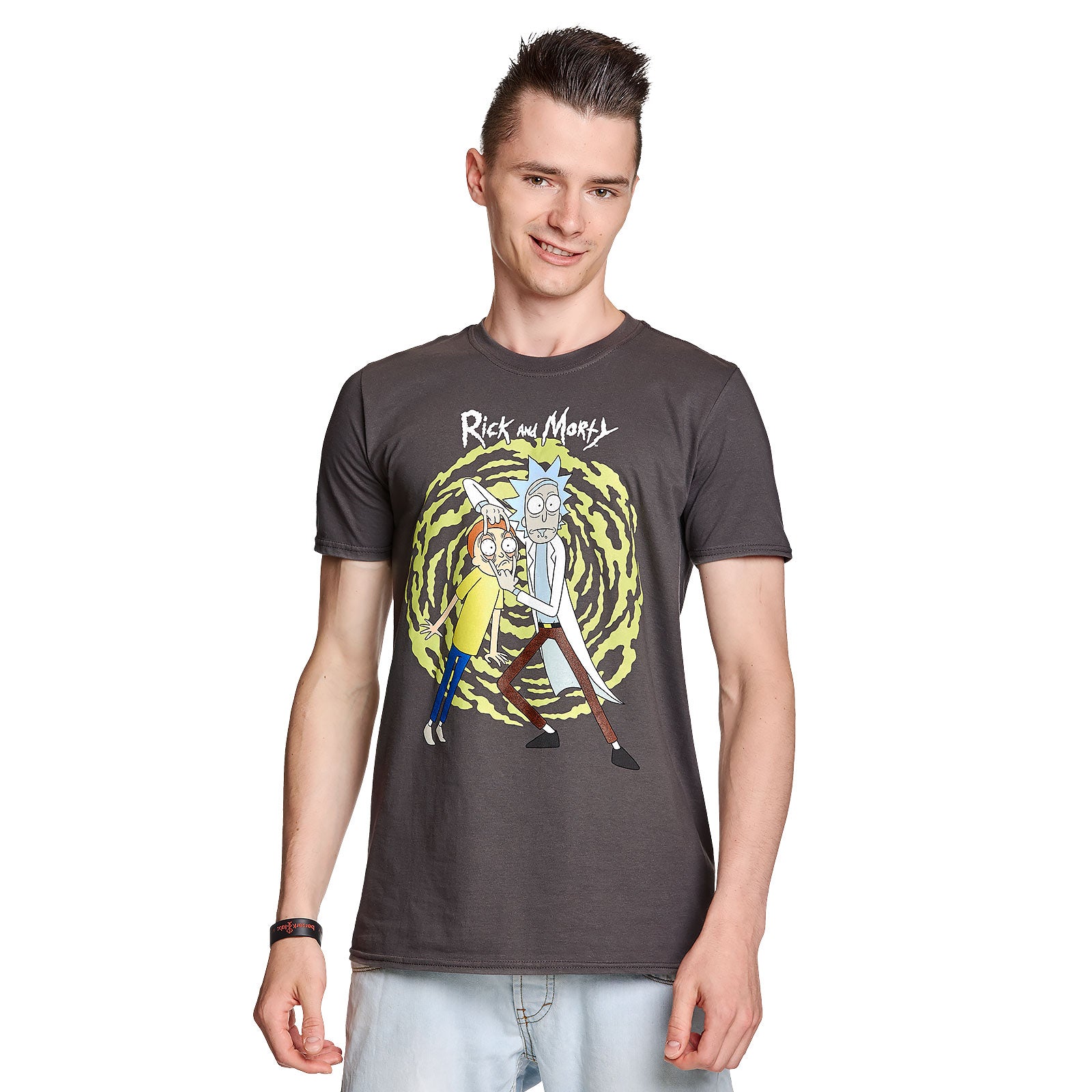 Produktbild Rick and Morty - Spiral T-shirt grå