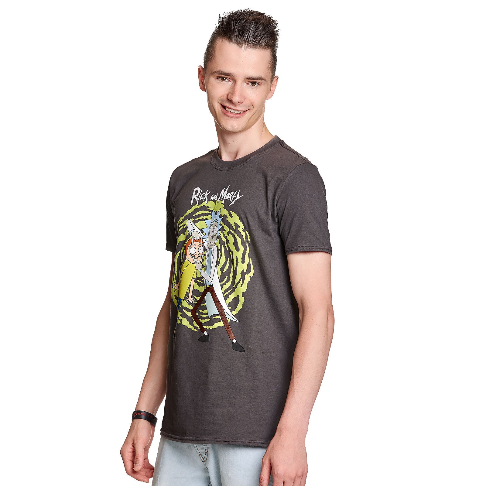 Produktbild Rick and Morty - Spiral T-shirt grå