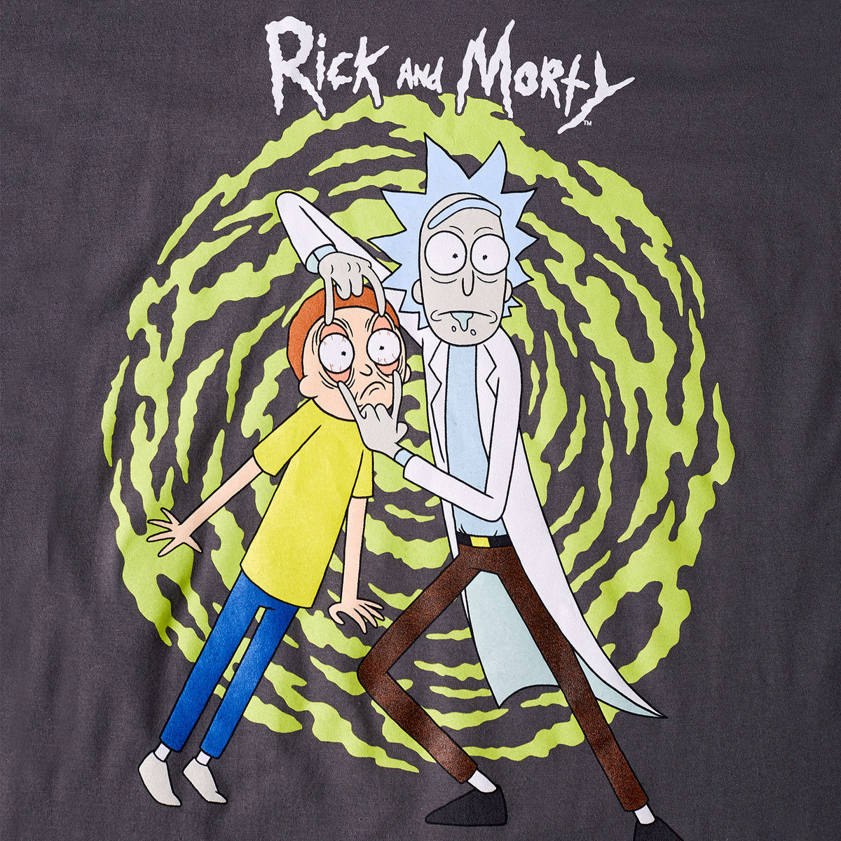 Produktbild Rick and Morty - Spiral T-shirt grå