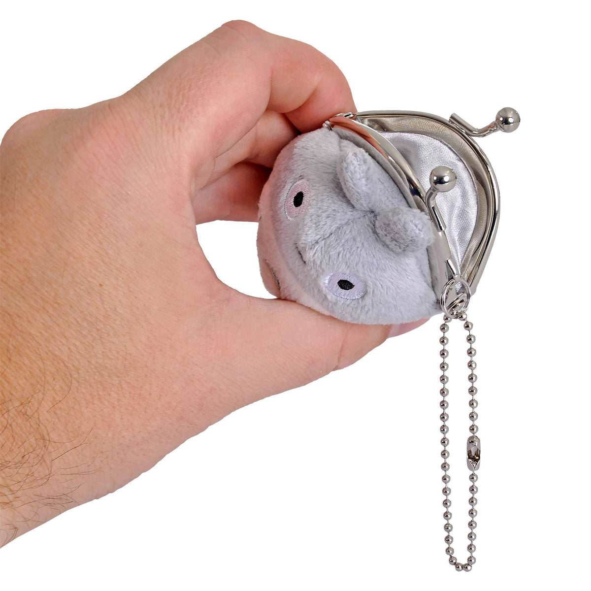 Produktbild Totoro - Plysch myntbörs grå
