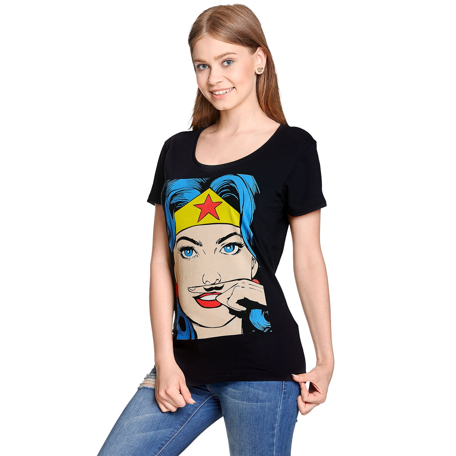 Produktbild Wonder Woman - Mustasch T-shirt Dam