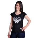 Produktbild Wonder Woman - Logo dam T-shirt svart
