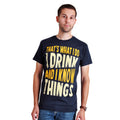 Produktbild Drink And Know Things - T-shirt blå