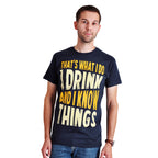 Produktbild Drink And Know Things - T-shirt blå