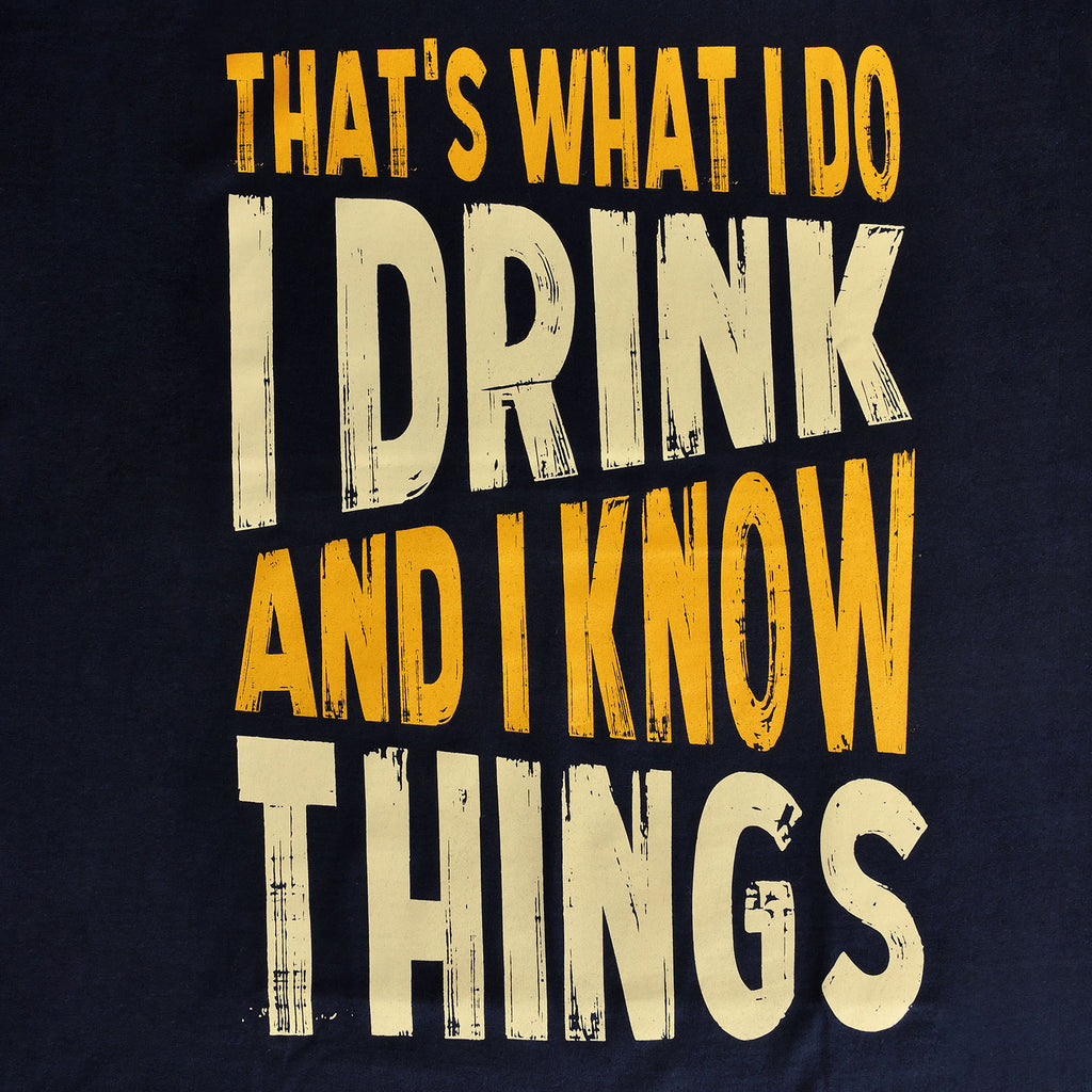 Produktbild Drink And Know Things - T-shirt blå