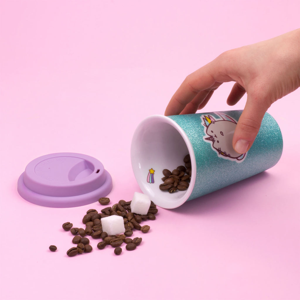 Produktbild Pusheen - Enhörning Glittrig Take Away Mugg